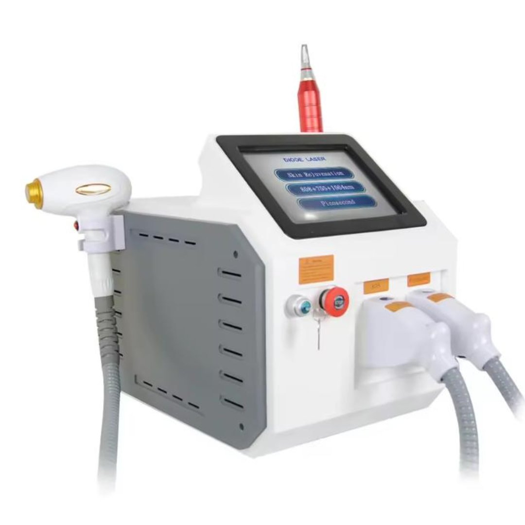 2 In 1 755 808 1064nm Diode Laser Hair Removal Pico Laser Tattoo Pigment Removal Machine