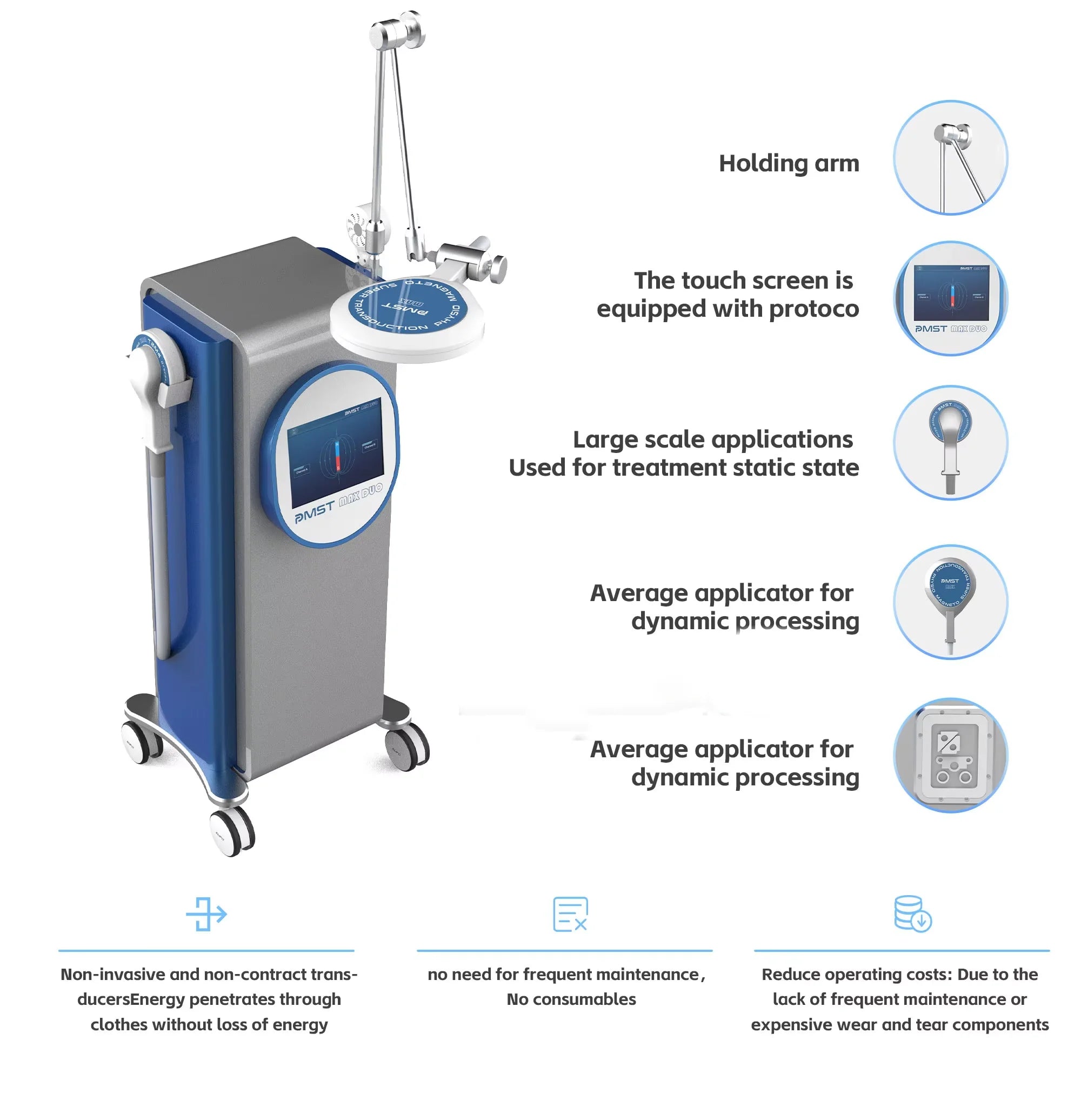 Newest Machines 7 Tesl Dual Channel Magneto Therapy PMST MAX DUO Physio Magneto For Pain Management Products