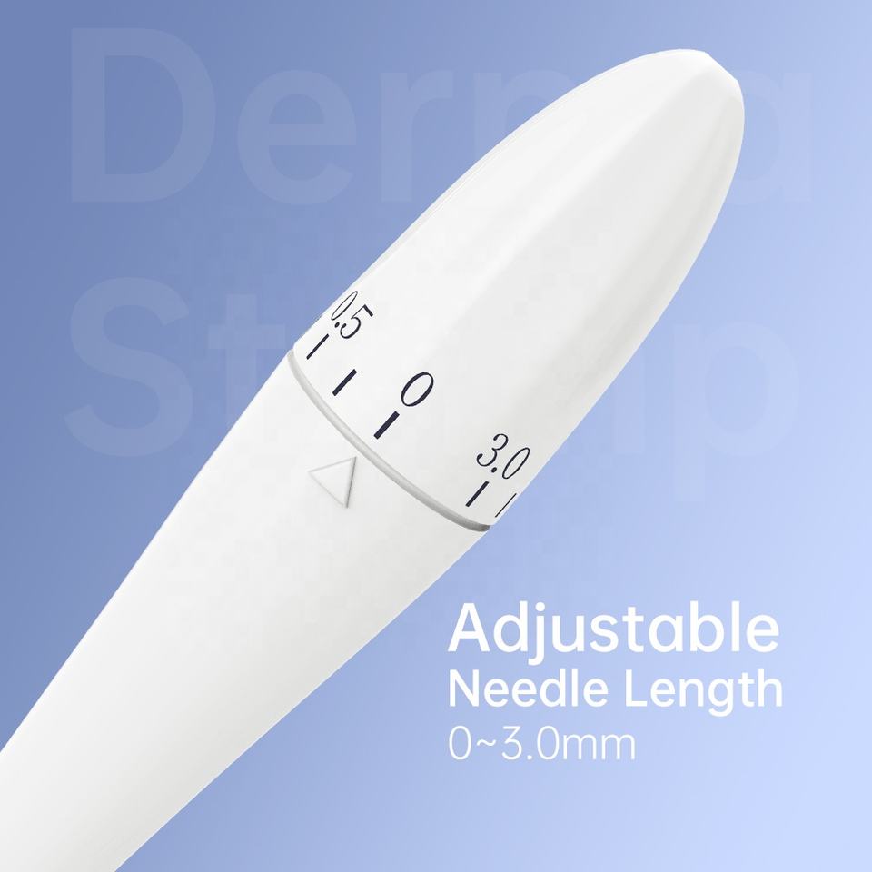 Adjustable Needle Length DRS 140 Stainless Steel Needle Derma Roller Stamp Microneedle For Skin Care