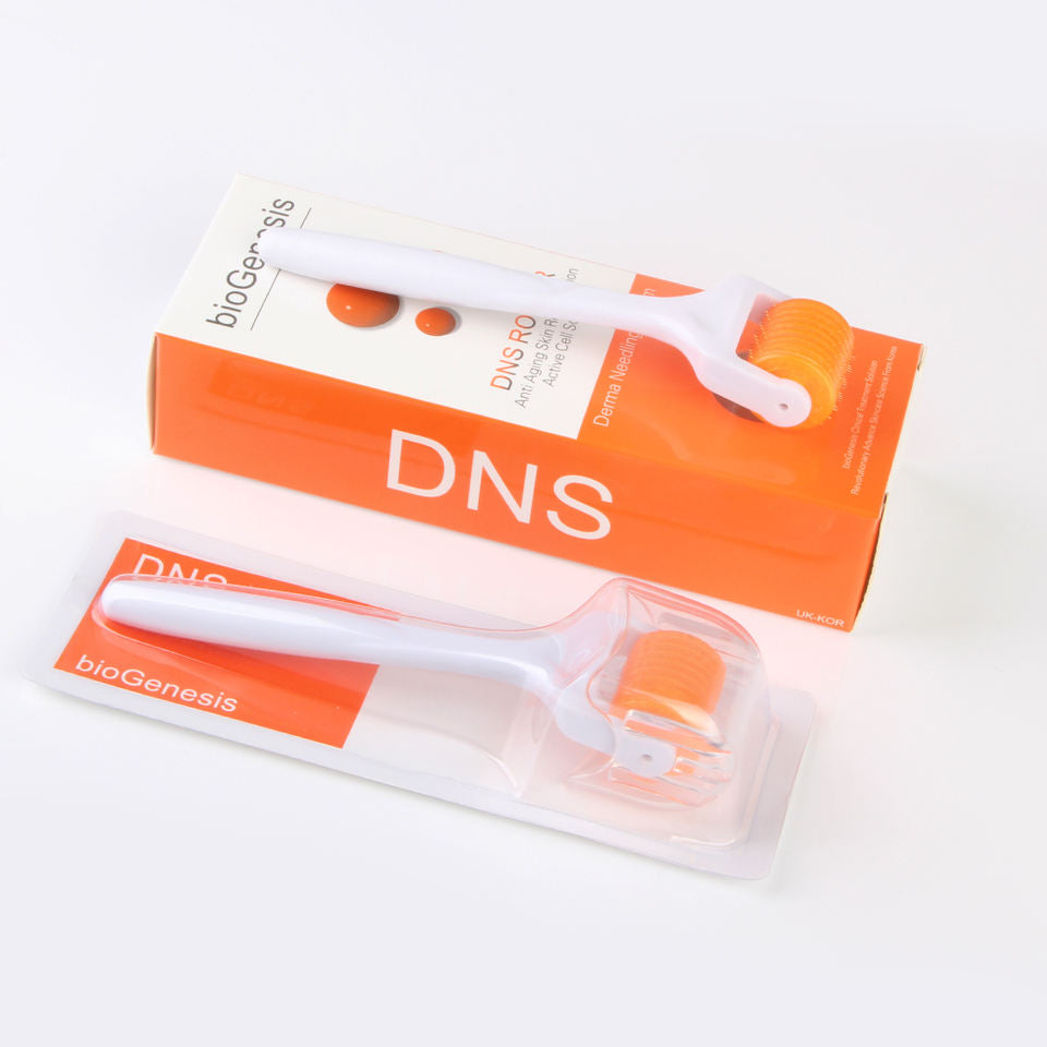 Micro needling Derma Roller Orange Dermaroller Meso Titanium DNS 192 Needles
