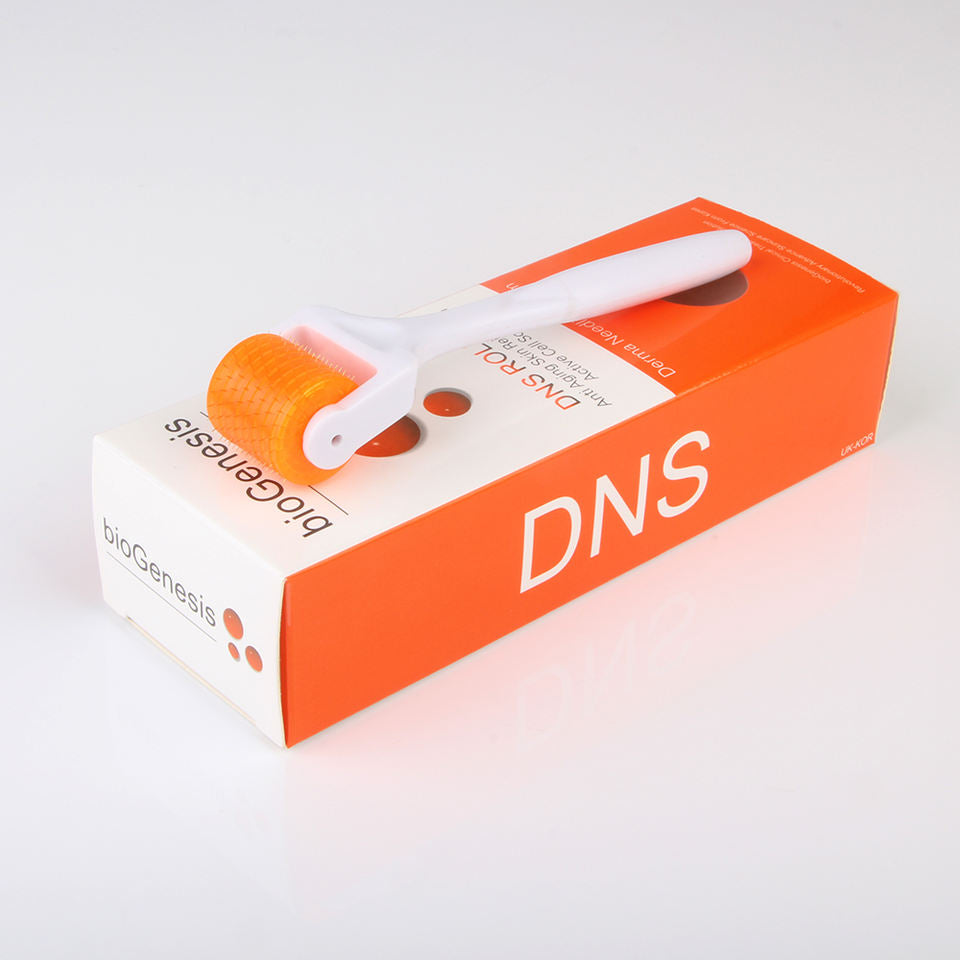 Micro needling Derma Roller Orange Dermaroller Meso Titanium DNS 192 Needles
