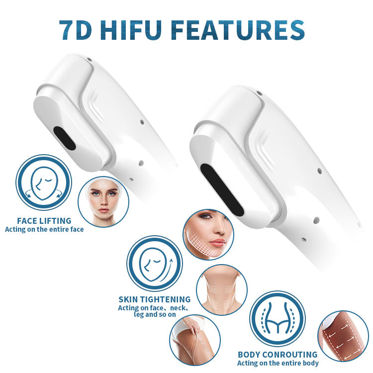 Portable Anti Aging Wrinkle Skin Firming 2 In 1 7D Hifu RF microneedling Machine