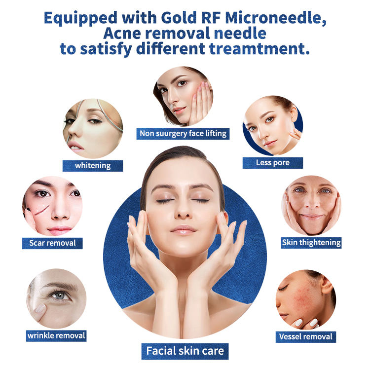 RF Micro-Needling 7D Facial Anti-aging Machine Acne Scars Removal Skin Care Device