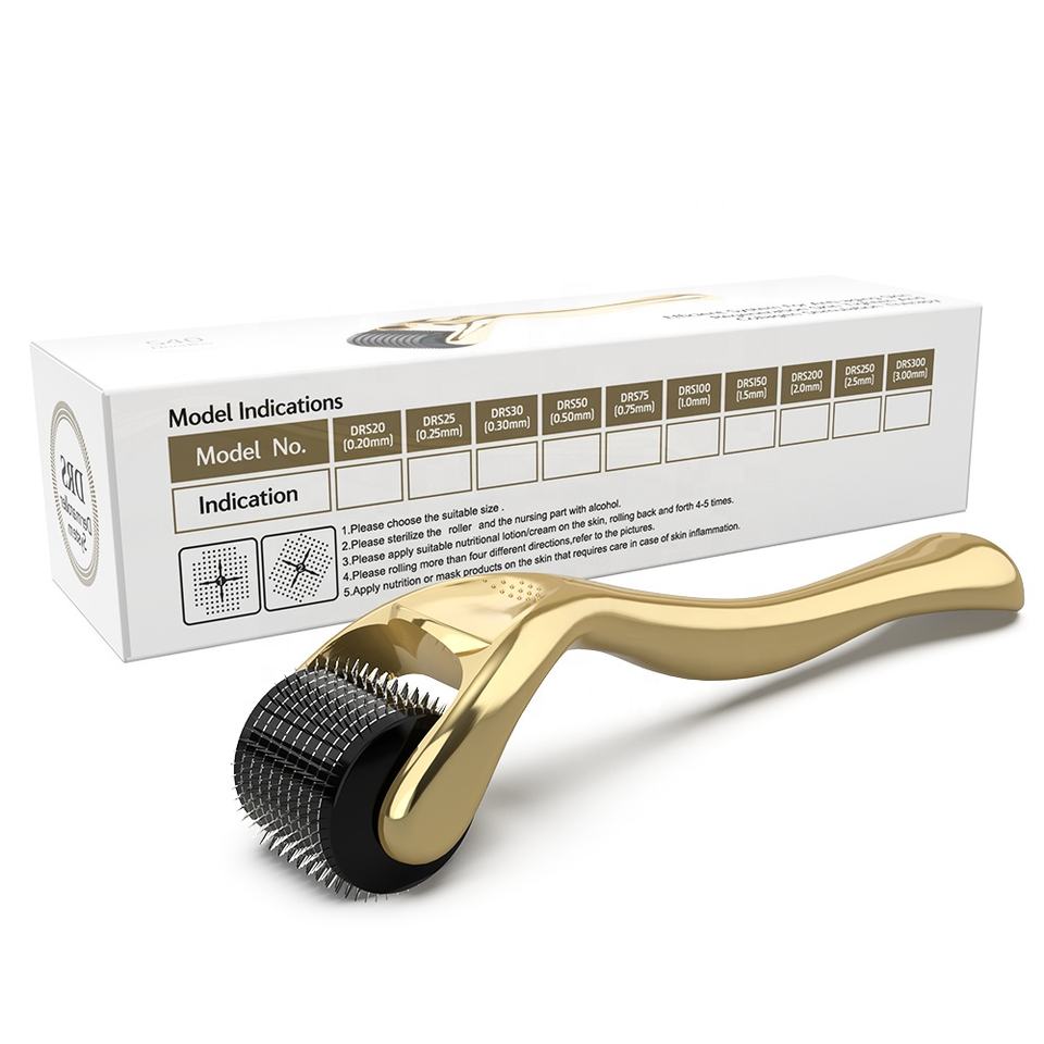 DRS 540 Derma Roller Anti-aging 0.2/0.25/0.3mm Needles Titanium Mezoroller Dr Pen For Face Skin Care Hair-loss Treatment