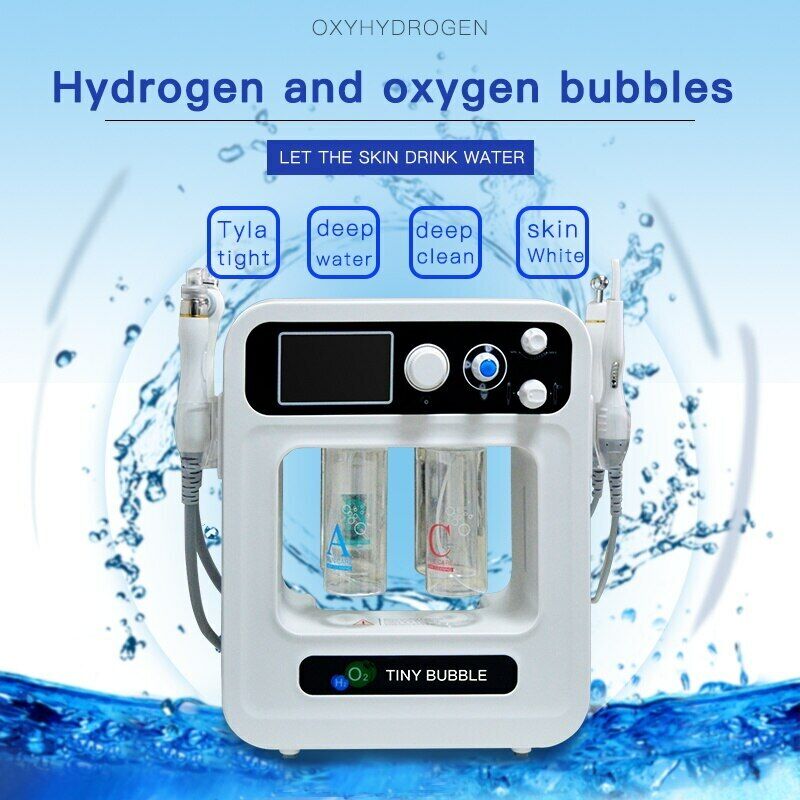 Pro 4 In 1 Portable Hydra Dermabrasion Aqua Peel Skin Care Oxygen Facial Machine